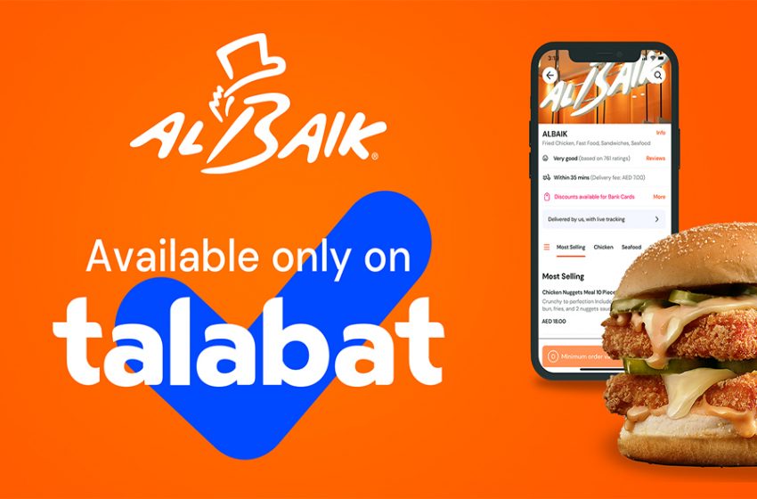  talabat is now delivering from ALBAIK – Dubai residents can have their favorite AlBAIK meal delivered right to their doorstep and it’s just a click away!