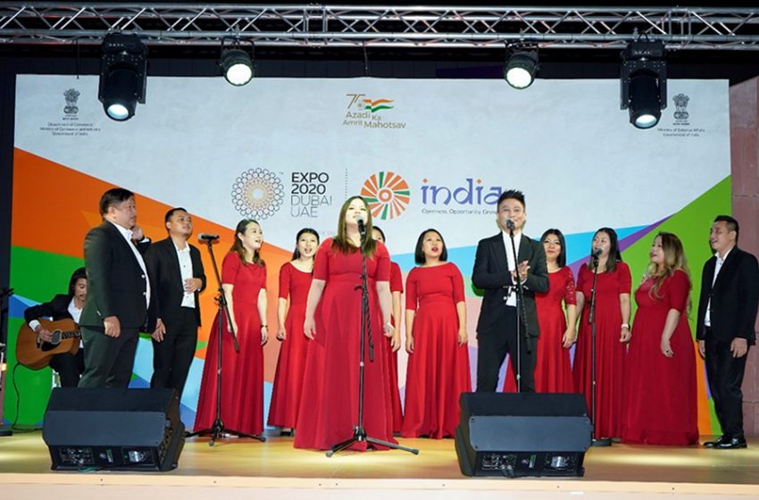  Ao Naga Choir adds to the festive fervour at India Pavilion