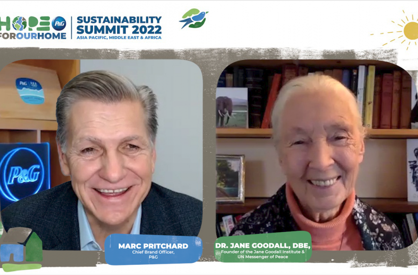  Dr Jane Goodall delivers an important message of hope at the 2022 Procter & Gamble AMA Sustainability Summit