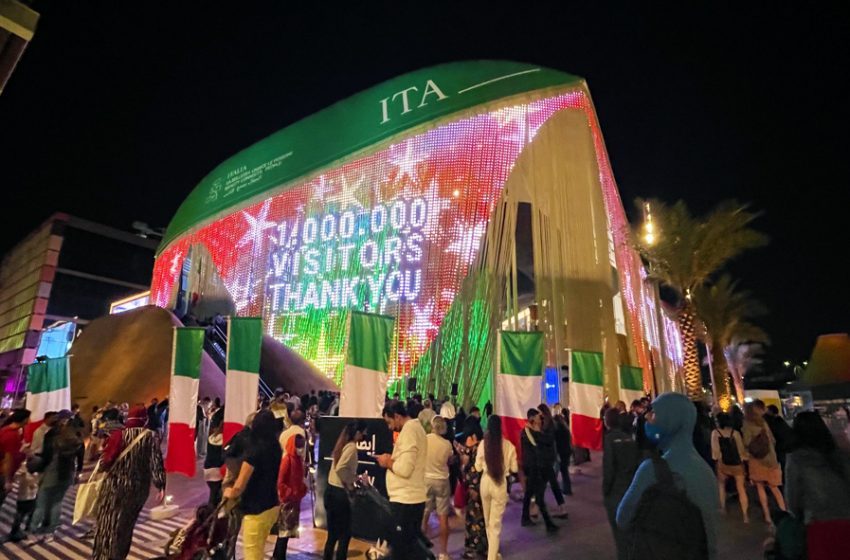  Italy Pavilion at Expo 2020 Dubai records one million visitors, 10 million virtual users