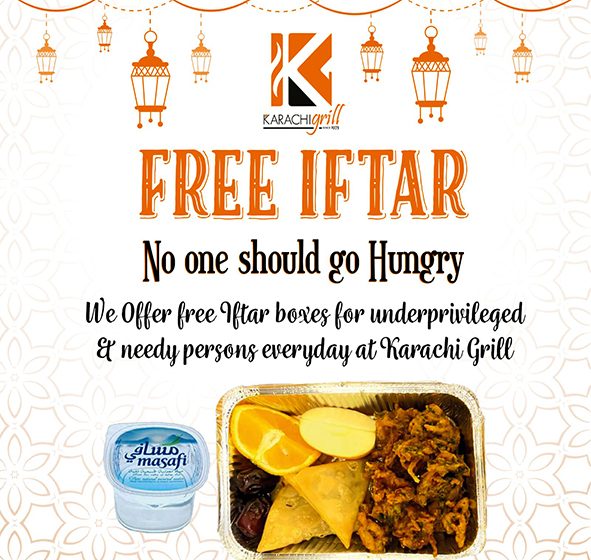  A Dubai restaurant is giving away FREE iftar for underprivileged and needy people.
