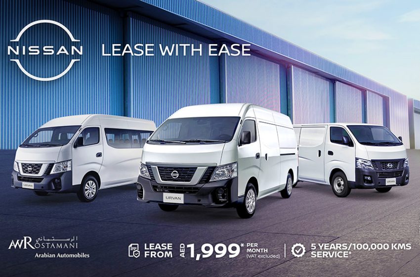  Your preferred mobility partner: Arabian Automobiles Nissan announces exclusive leasing offers on the Urvan for fleet business