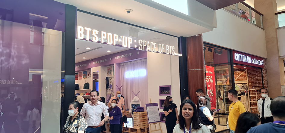 Fans queue for BTS pop-up shop in Dubai