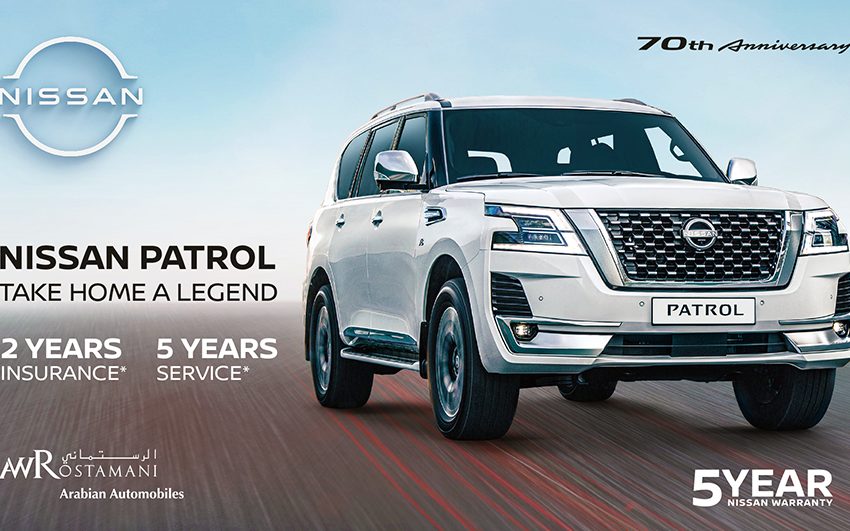  Nissan Patrol… Take home a legend with exclusive offers from Arabian Automobiles