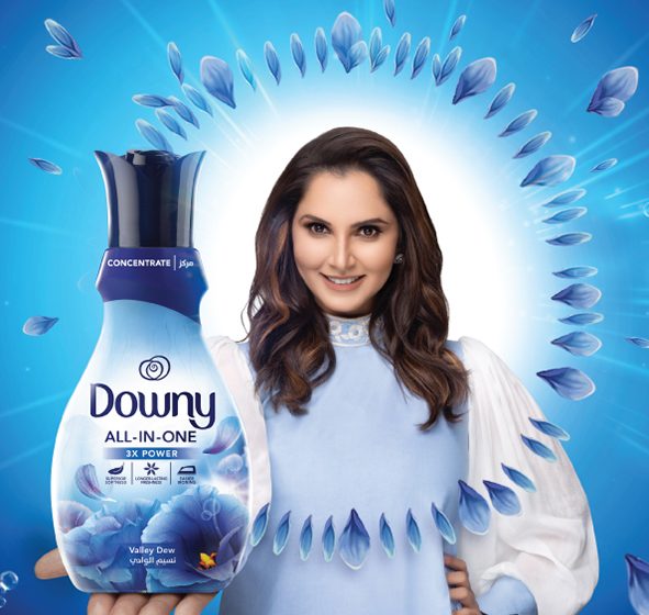  DOWNY ARABIA GIVES YOU THE CHANCE TO MEET INDIA TENNIS STAR, SANIA MIRZA, AND WIN 62 GM OF GOLD 