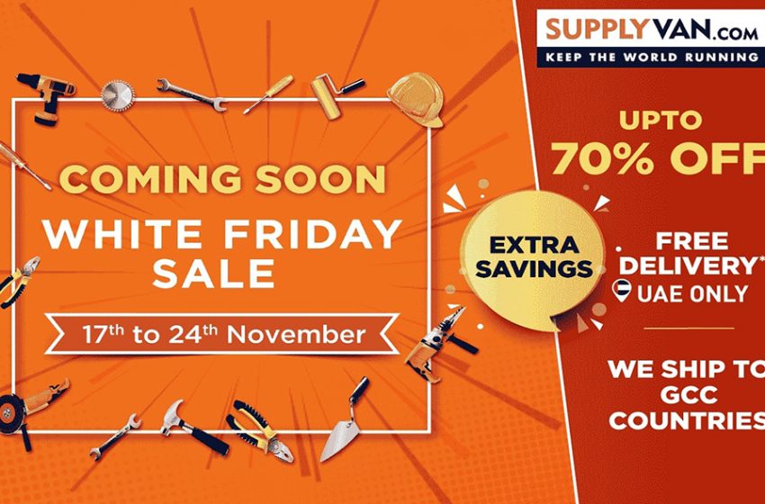  SupplyVan’s Annual White Friday Sale returns on the 17th of November 2022 with up to 50 % discounts