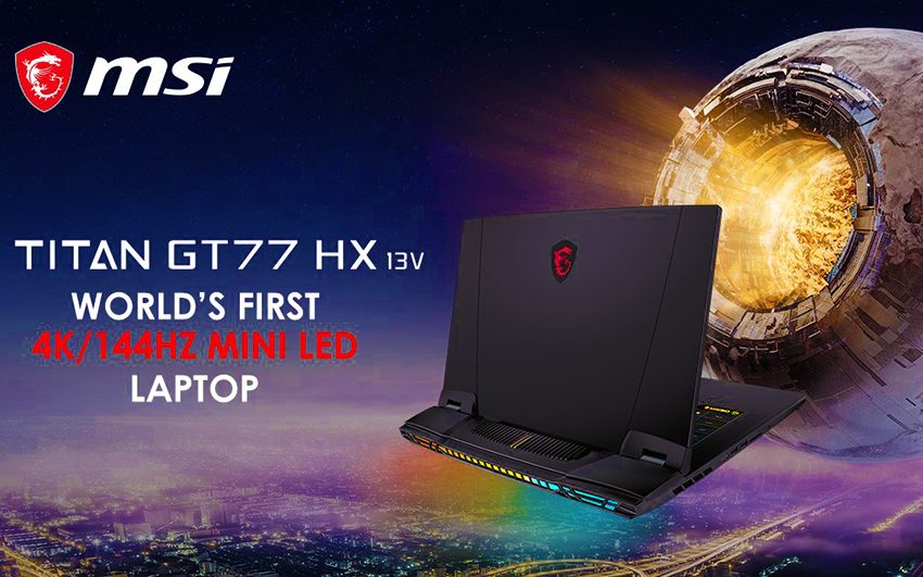  MSI Titan GT77 – The World’s First Laptop Featuring 4K/144Hz Mini LED Display