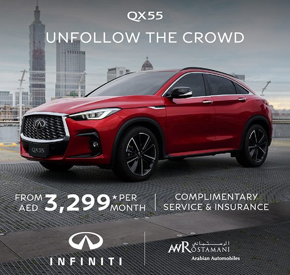  INFINITI of Arabian Automobiles marvels at the QX55: the sporty and high-tech crossover