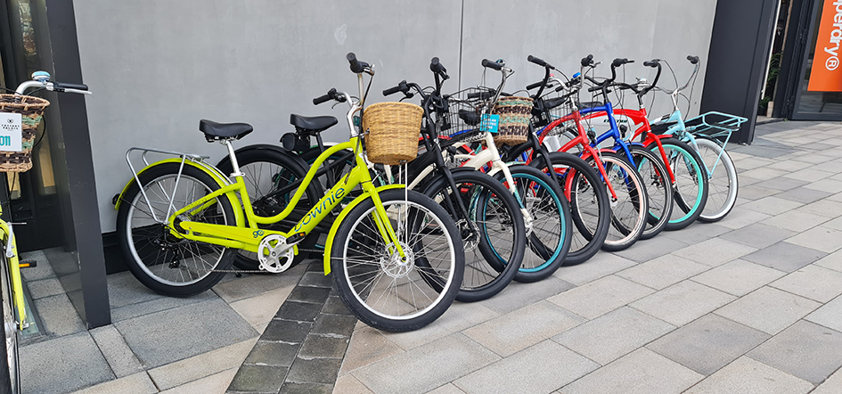 orange chopper bike