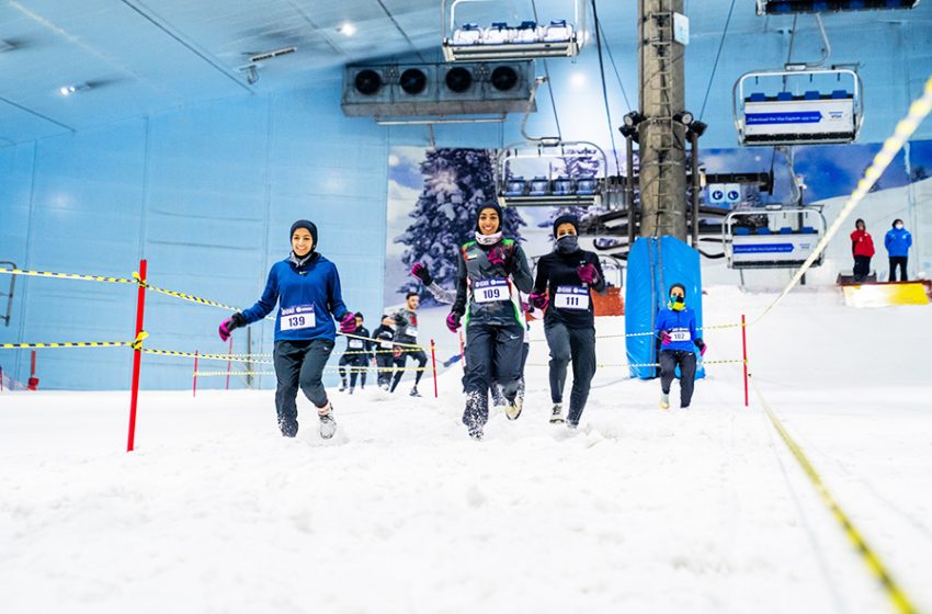  سكي دبي بالشراكة مع مجلس دبي الرياضي سيستضيف سباق دبي للجري الثلجي في 21 مايو