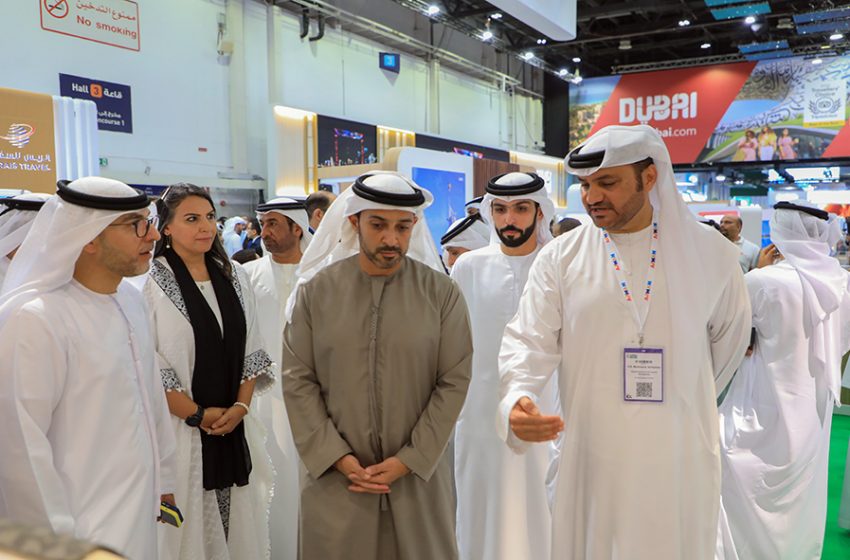  Sheikh Abdul Aziz Bin Humaid Al Nuaimi Visits Ajman Tourism Platform at Arabian Travel Market