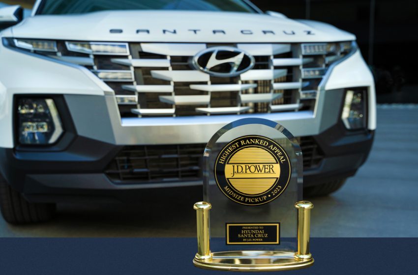  Hyundai Santa Cruz Wins J.D. Power U.S. APEAL Award for the Second Year in a Row