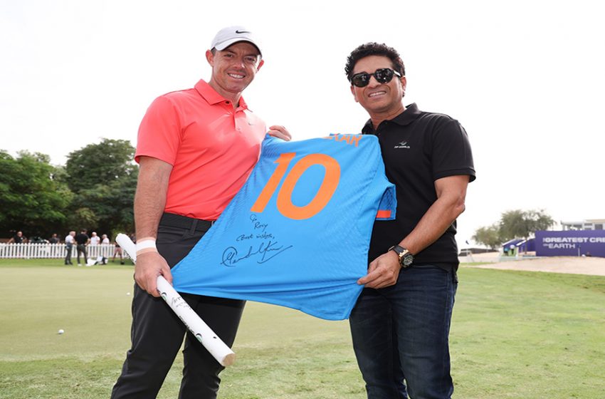  SPORTING LEGENDS TENDULKAR AND MCILROY SWAP TIPS ON THE PUTTING GREEN AS GUERRIER, HØJGAARD AND PAVON SET THE PACE ON DAY 1 OF THE DP WORLD TOUR CHAMPIONSHIP