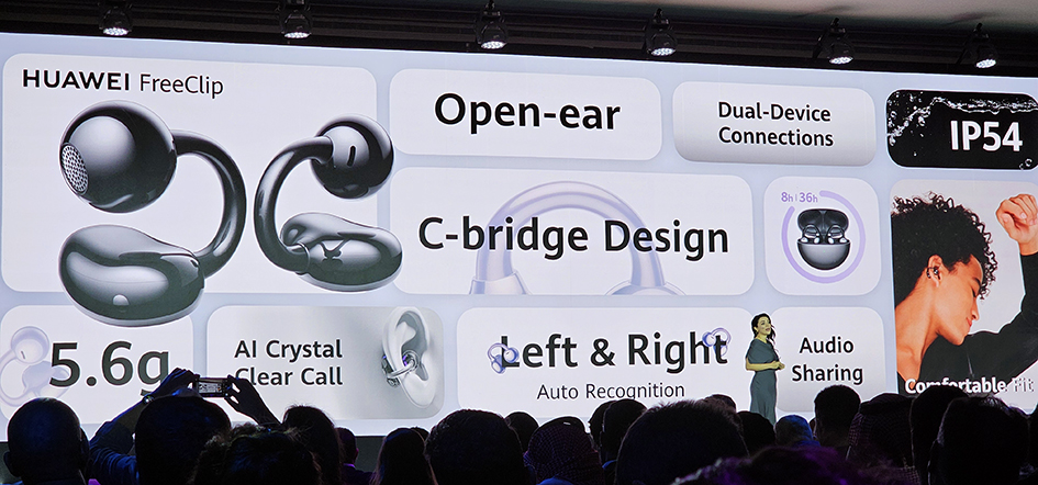 The Huawei FreeClip have an unusual, innovative open ear earbuds