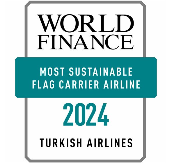  شركة الخطوط الجوية التركية تفوز بجائزة “شركة الطيران الوطنية الأكثر استدامة” ضمن جوائز وورلد فاينانس للاستدامة لعام 2024