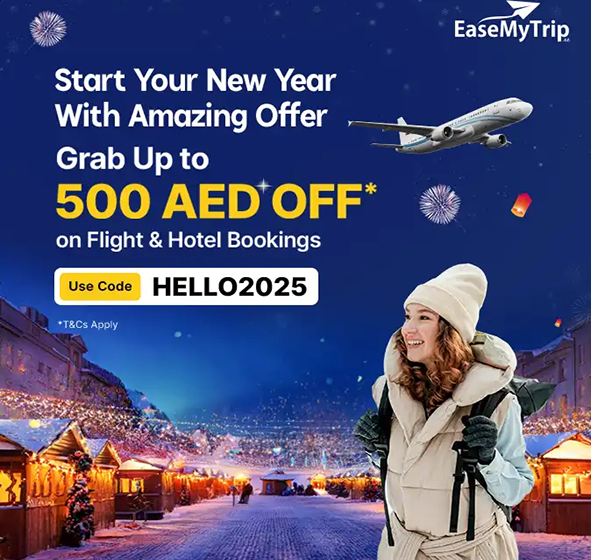  EaseMyTrip’s Year-End Sale.. Start 2025 with Big Savings on Flights and Hotels