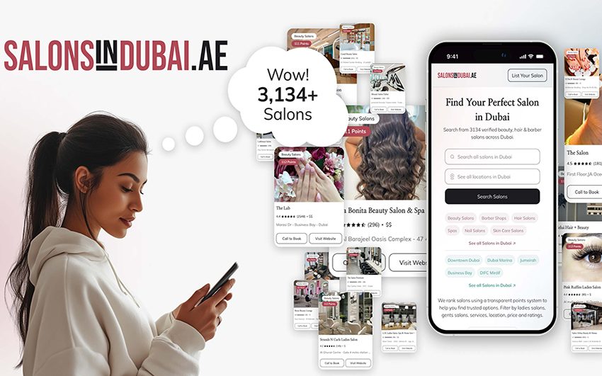  Dubai Welcomes Its Largest Beauty Directory, “SalonsInDubai.ae”, with Over 3,100 Verified Local Salons, Spas, and Barbershops