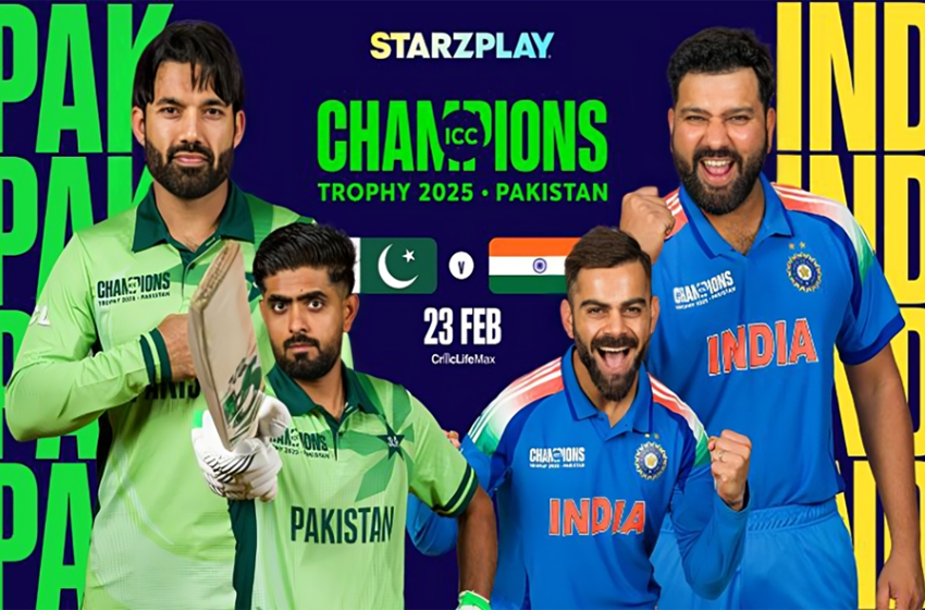  ICC Champions Trophy 2025.. India and Pakistan Face Off