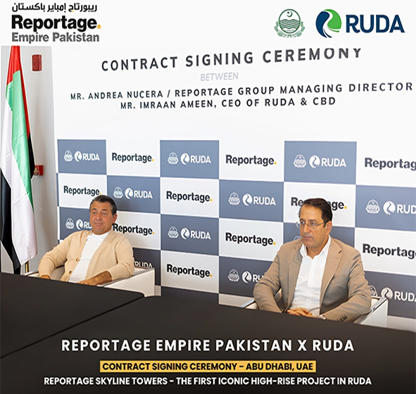  Mr. Andrea Nucera, Managing Director of Reportage Group, Signs Landmark AED 1 Billion MOU with RUDA to Transform Pakistan’s Real Estate Landscape