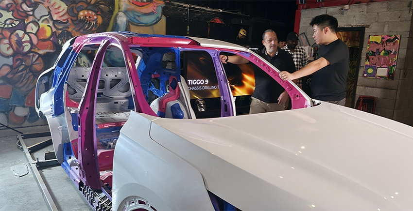 Chery UAE Challenges Media Pros & Influencers to Smash & Drill the TIGGO 9 Chassis
