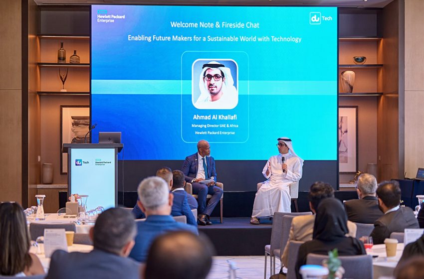  du and Hewlett Packard Enterprise host roundtable on the future of AI, hybrid cloud, and networking in banking