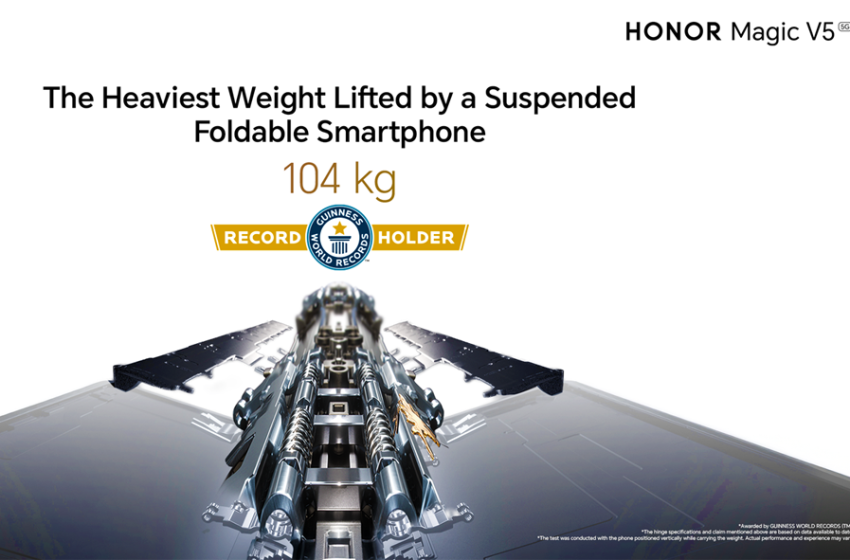  HONOR Magic V5 Sets New Guinness World Record for Foldable Smartphone Durability