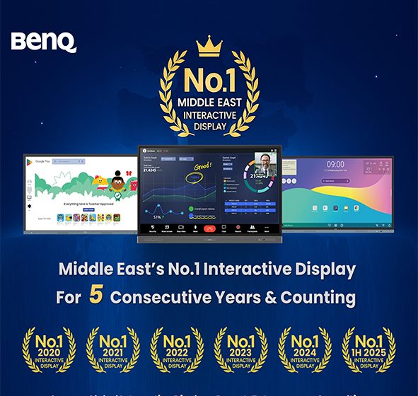  BenQ Maintains No.1 Leadership in Interactive Displays Across Middle East for 5 Consecutive Years, with 23.7% SoM as of 1H 2025