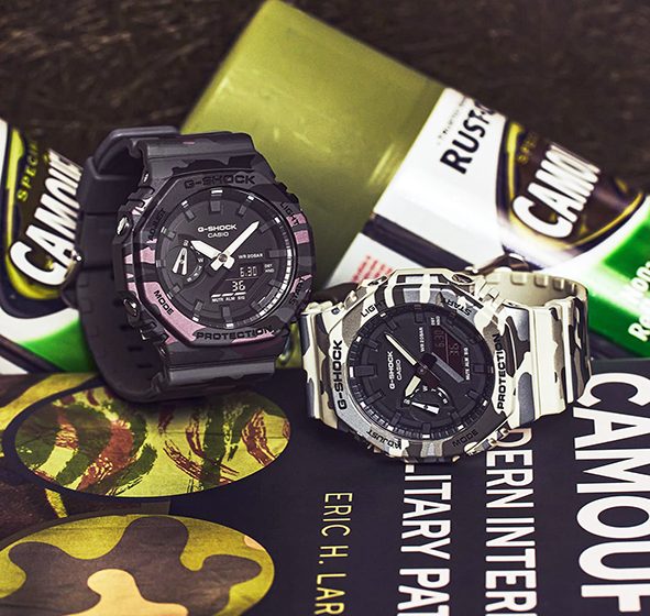  ” جي شوك ” تطلق سلسلة GA-2100CM بتصميم مموّه عصري